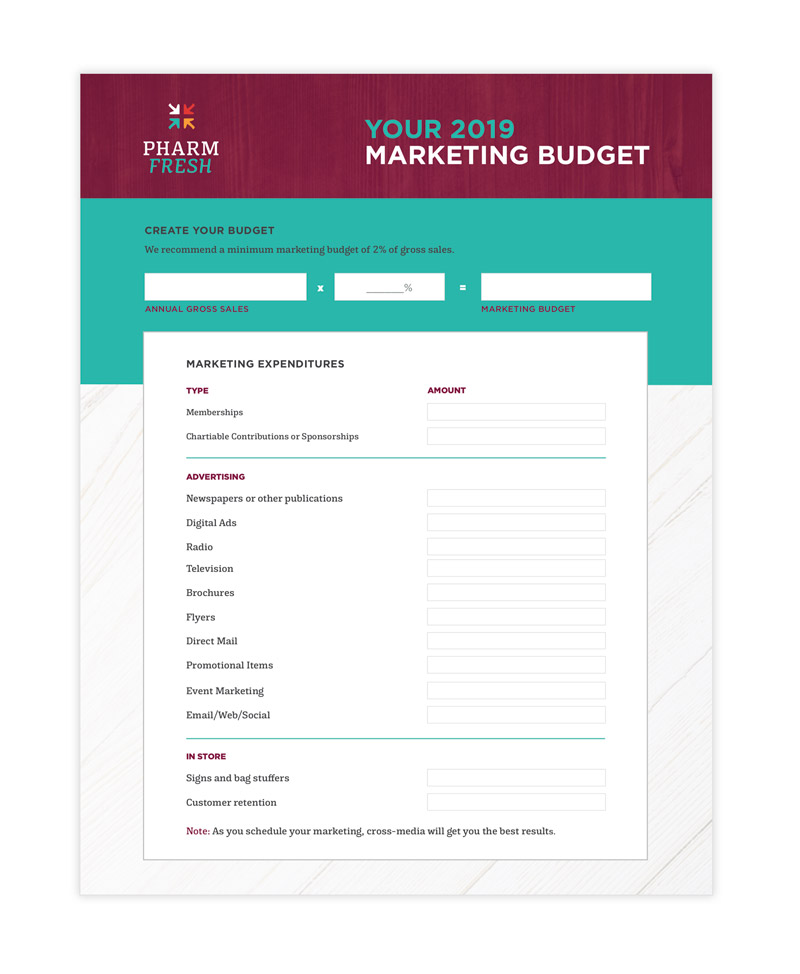marketing worksheet